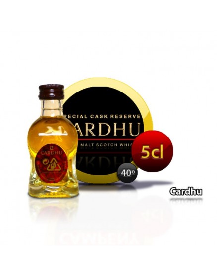 Mini bottle of Whiskey Cardhu 5CL 40 °