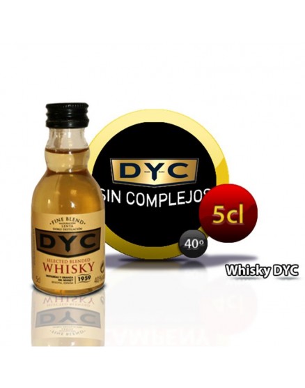 Miniature bottle of Whiskey Dyc 5CL 40 °