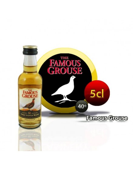 Bouteille miniature The Famous Grouse whisky 5CL 40 °