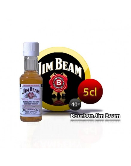 Bouteille miniature Whisky américain Jim Beam 5CL 40 °