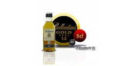 Bouteille miniature whisky Ballantines sceau d'or 12 ans. 5CL 43 °