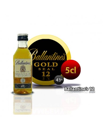 Flaschenmini-Whisky Ballantines Golden Seal 12 Jahre. 5CL 43 °