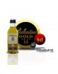 Botella de whisky miniatura del sello dorado de Ballantines de 12 años. 5CL 43 °