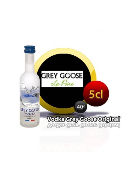 Miniature Vodka Gray Goose in bottle of 5cl.