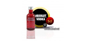 Miniature of Absolut Raspberri in 5cl bottle.