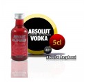 Miniature d'Absolut Raspberri en bouteille de 5 cl.