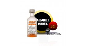 Vodka Absolut Mandrin Miniature en bouteille de 5 cl.