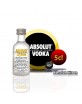 Vodka miniature Absolut Citron en bouteille de 5 cl.
