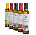 5MIX Aromatisierte Öle (Schwarzer Trüffel, Zitrone, Chili, Knoblauch und Rosmarin)